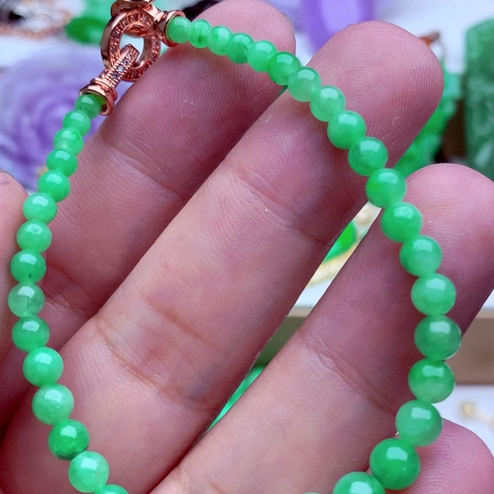 翡翠未镶嵌手链手串