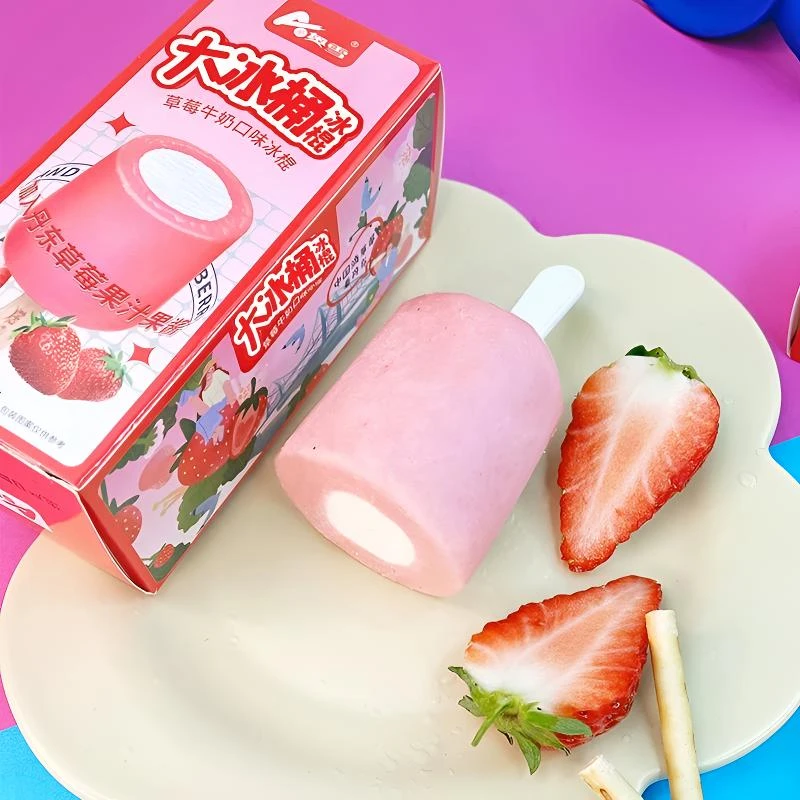 奥雪大冰桶白桃甜橙味雪糕95g/支网红雪糕冰淇淋冰棍