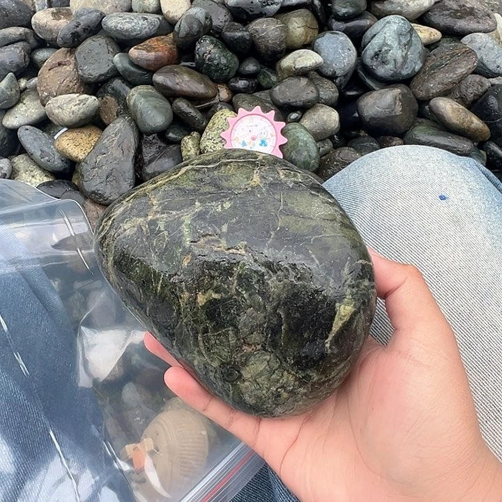 花***言蛇纹石玉未镶嵌西藏藏玉药王石