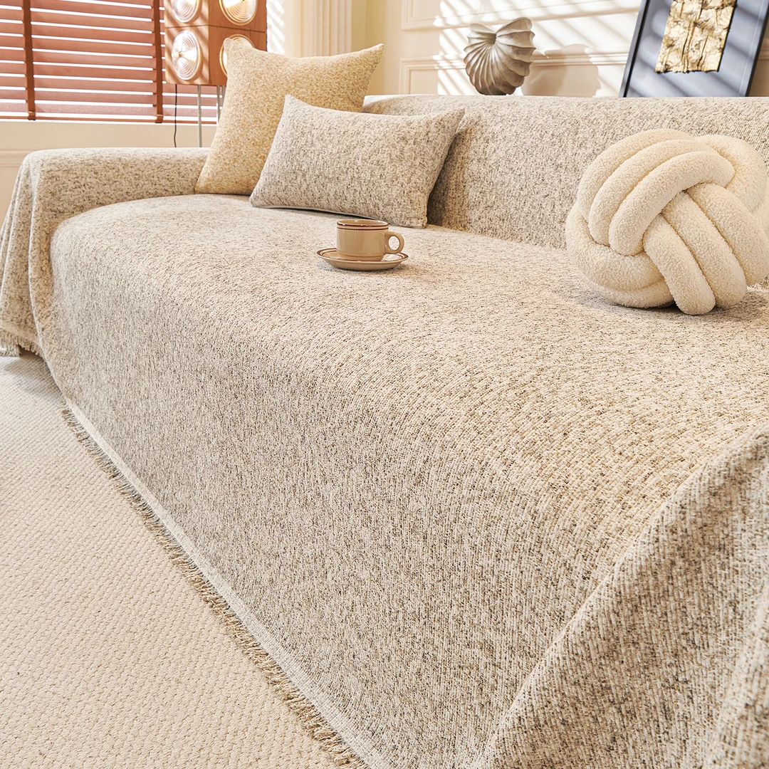 虹原风尚日式棉麻风沙发盖布四季通用高级感防滑防猫抓新款2025