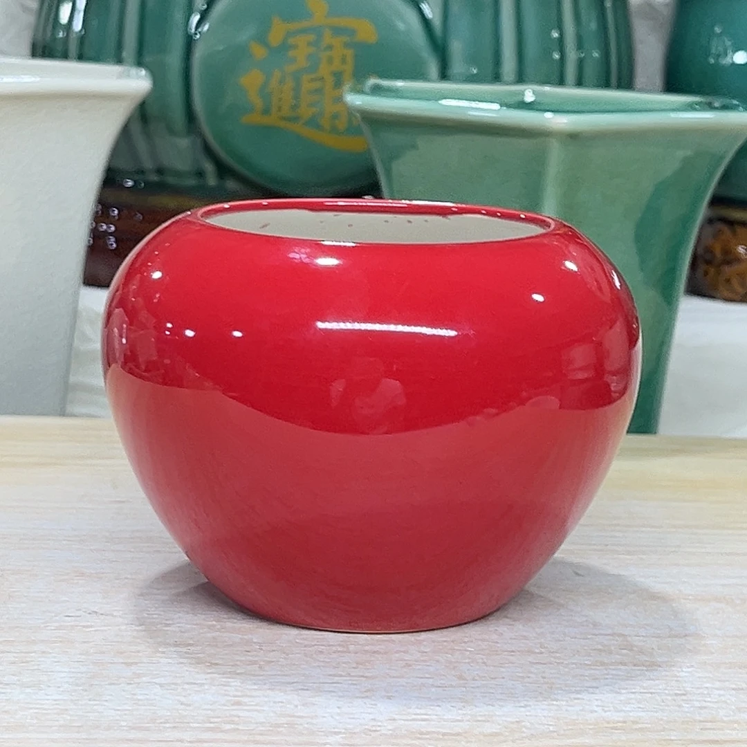 陶瓷绿植多肉微瑕花盆口径 7.5*9打孔