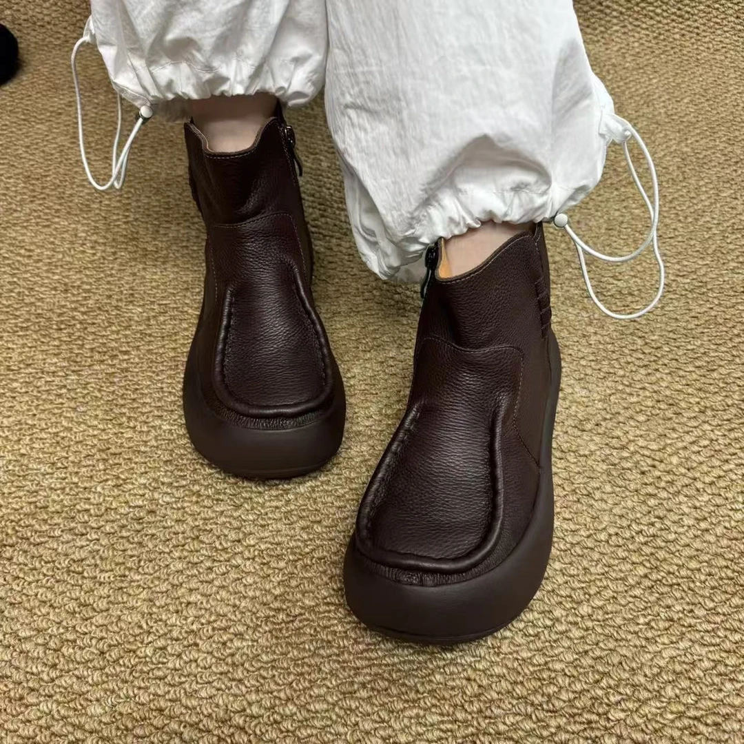 新款复古风柔软舒适百搭休闲女鞋7716-23