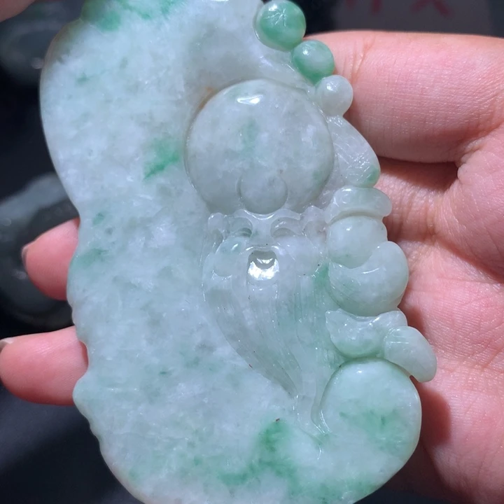 翡翠未镶嵌颈饰保真天然a货翡翠