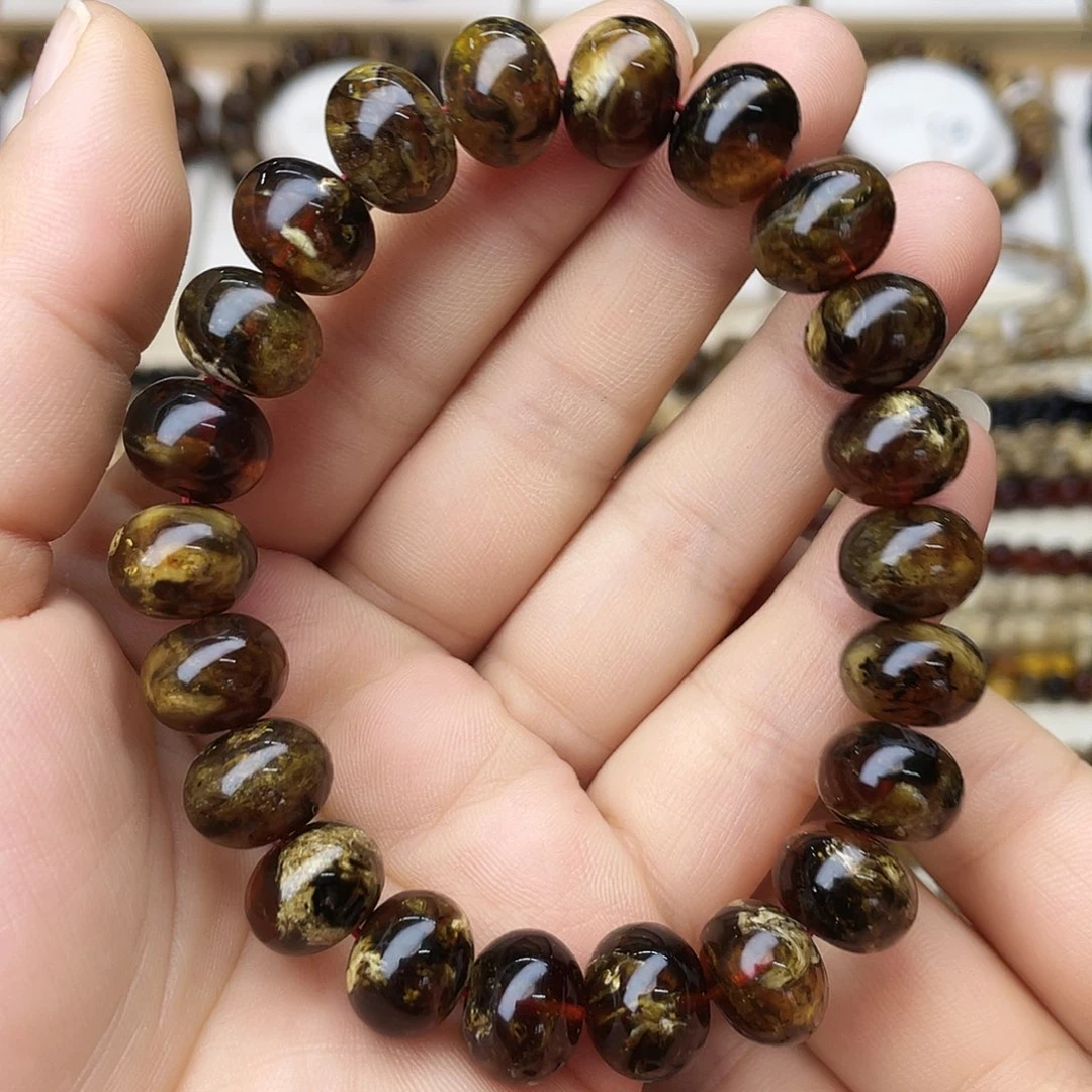 琥珀未镶嵌裸石十二