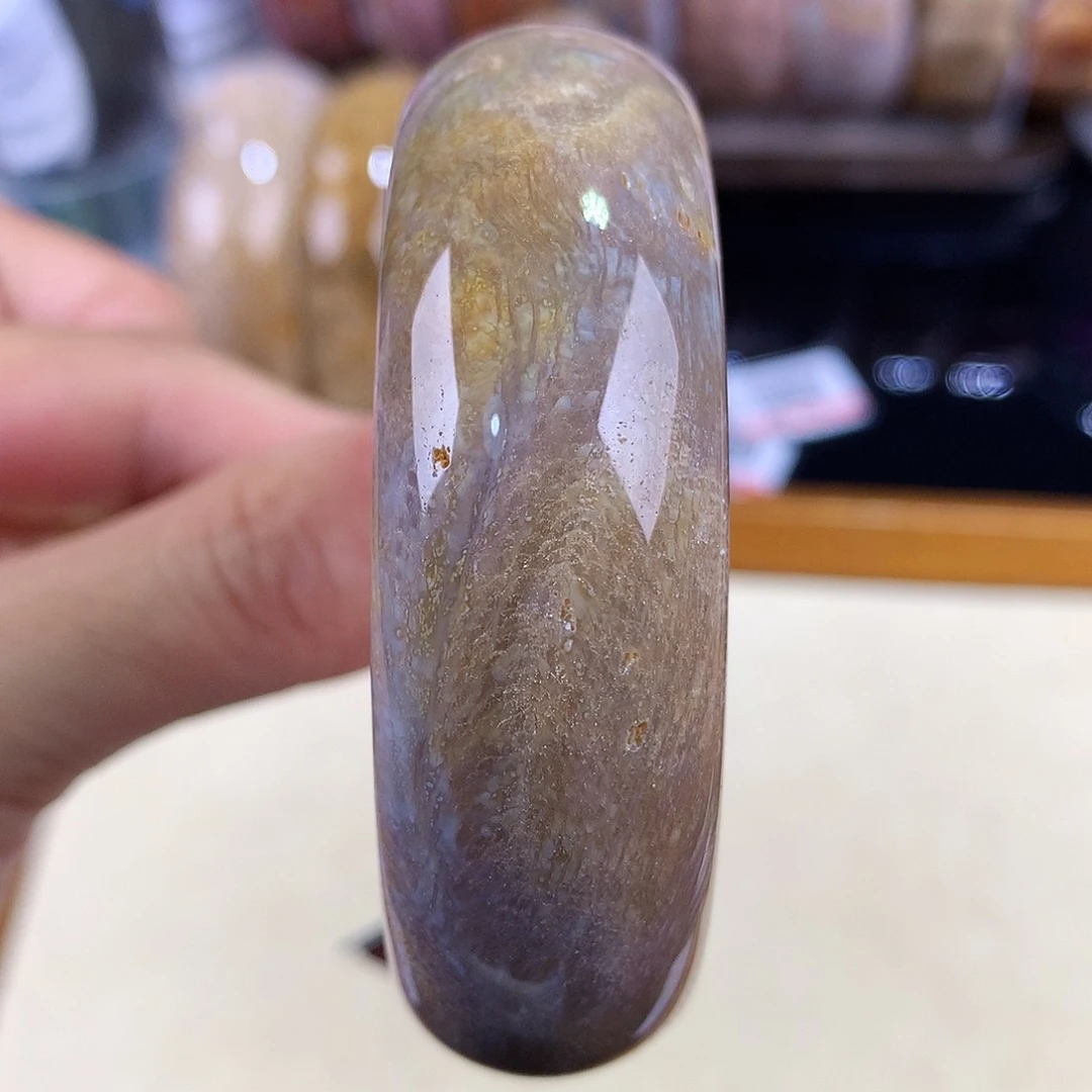 硅化珊瑚（珊瑚玉）未镶嵌吊坠(赠链)5号54圈口