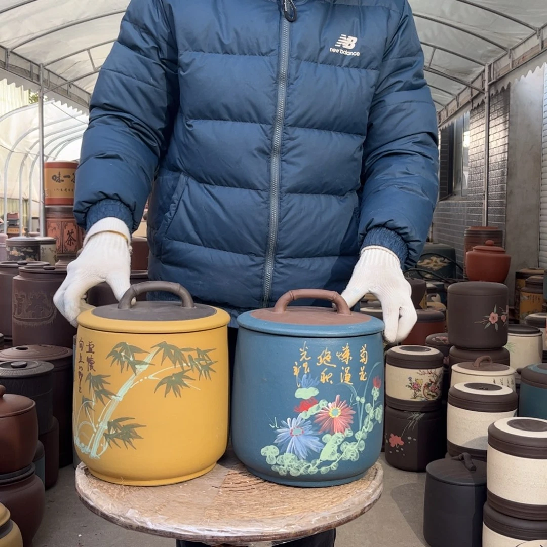 紫砂茶叶罐8 饼茶叶罐