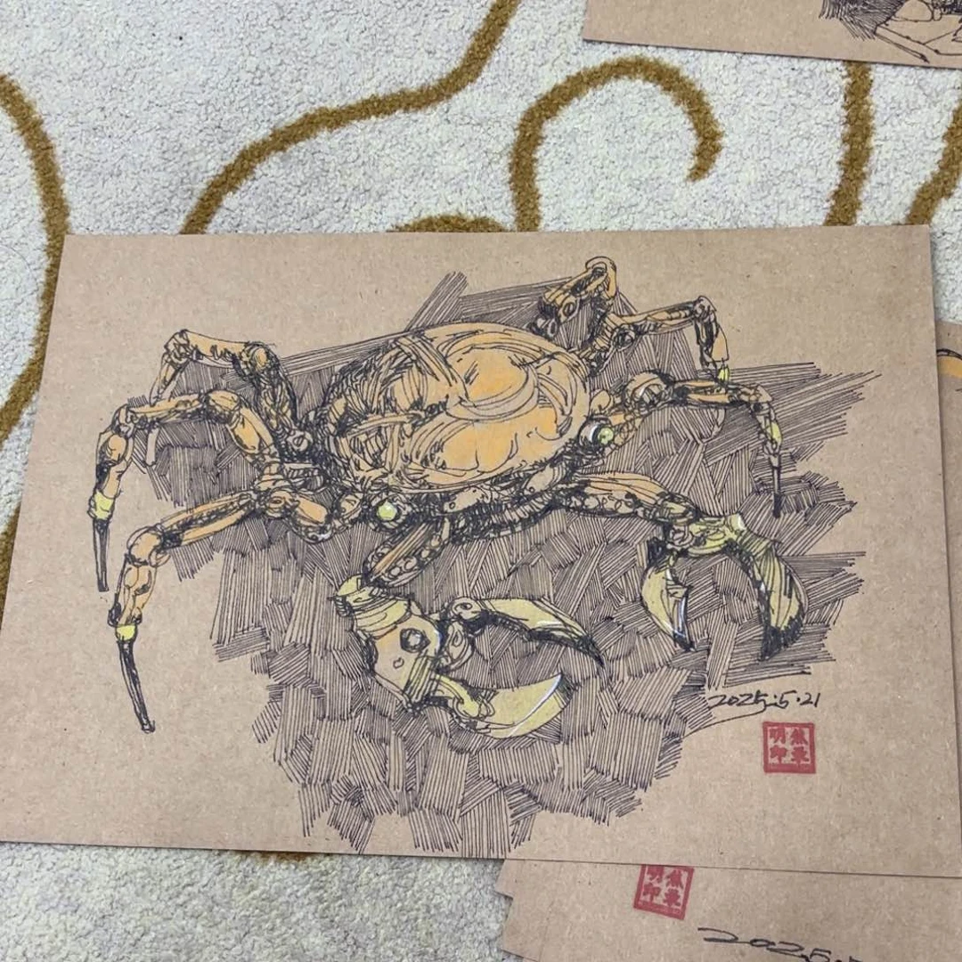 国画凤**奇焦禄明卡纸童