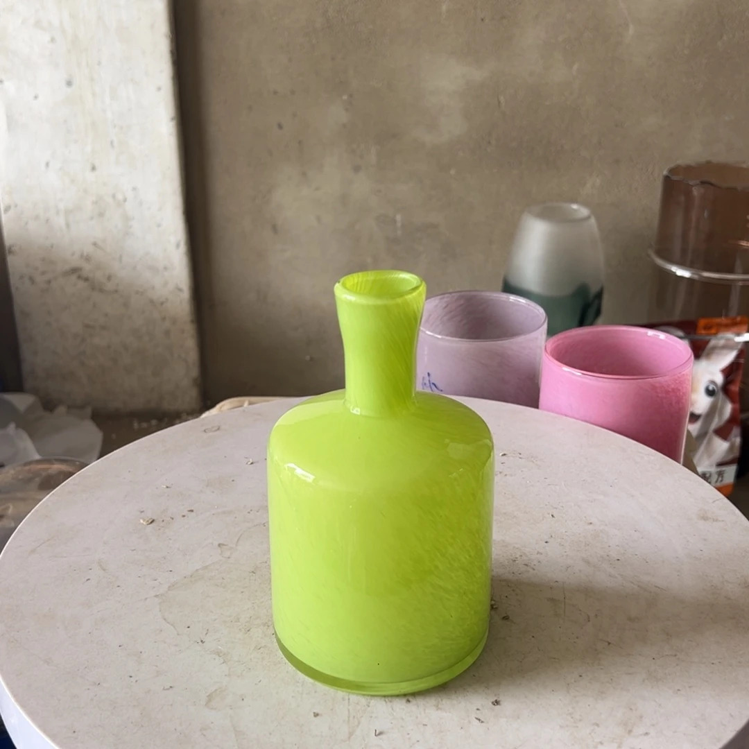 弘扬琉璃花器微瑕高度17