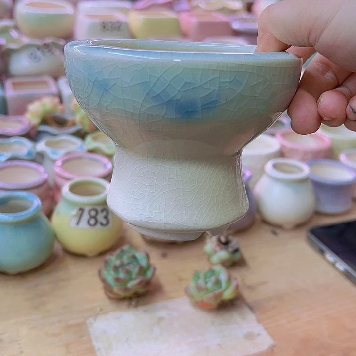 陶瓷花盆当场满12包邮