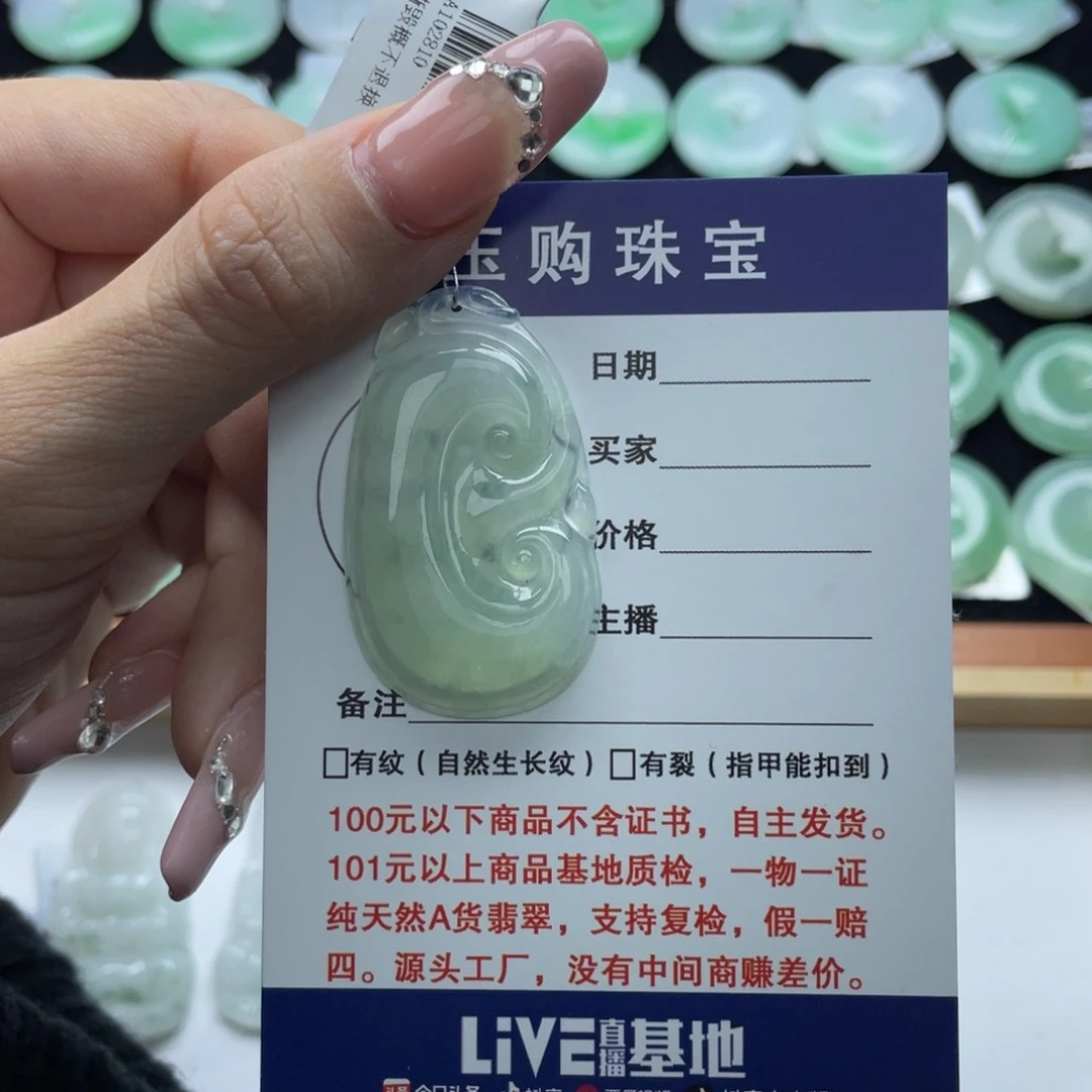 翡翠颈饰未镶嵌如意