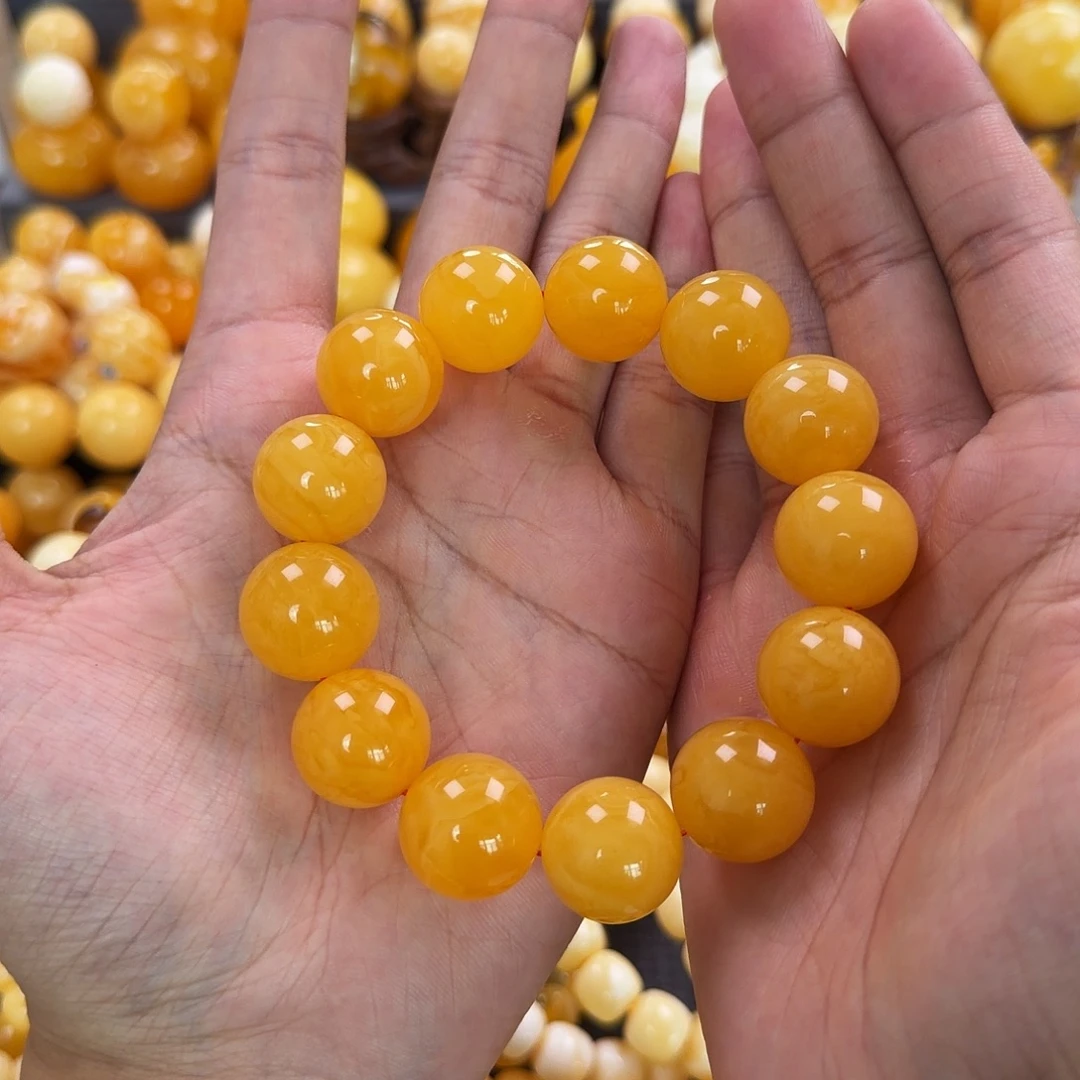 琥珀未镶嵌珠宝奇石18mm