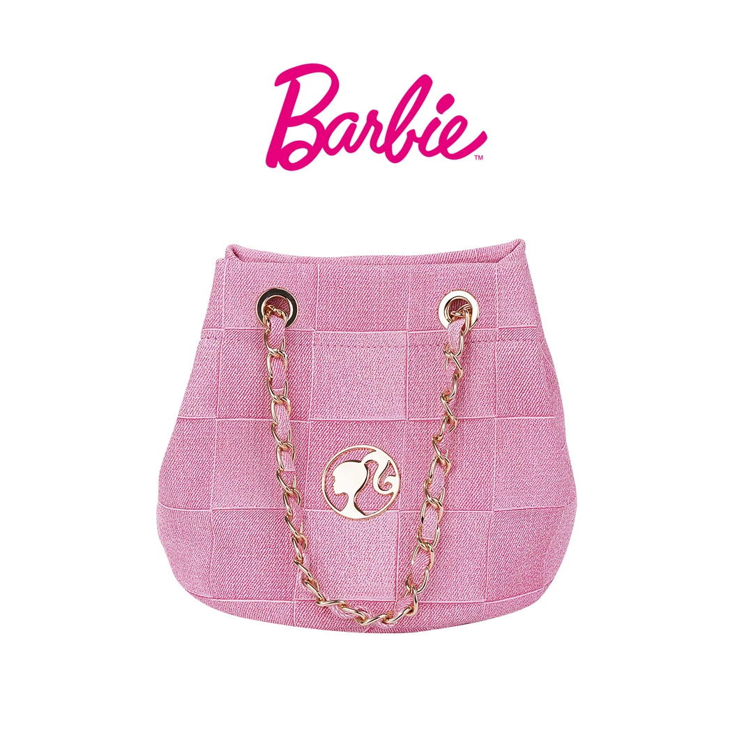 BARBIE/芭比【官方正品】小香风水桶斜挎包轻奢时尚单肩腋下