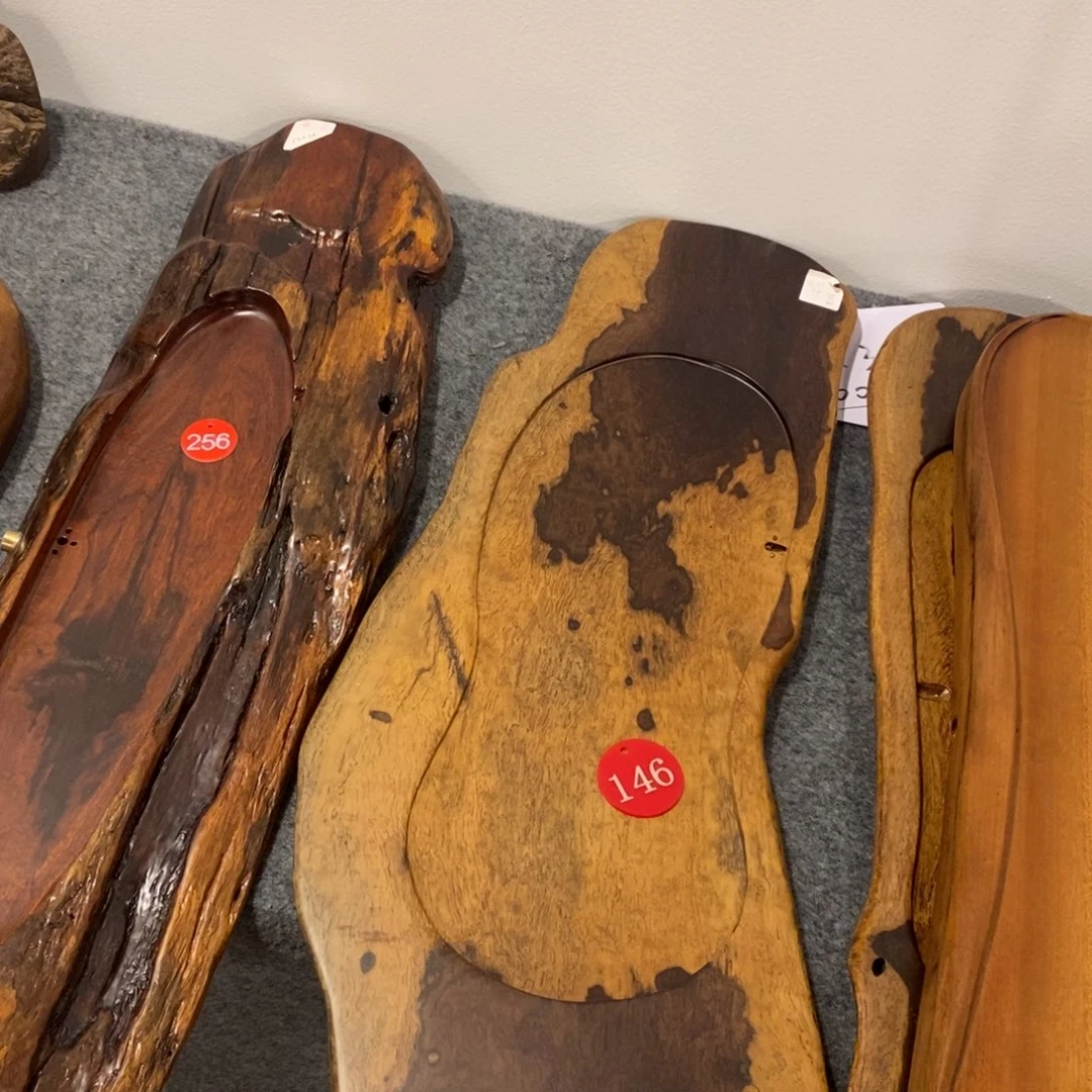 南**良黑檀木自然随形茶盘