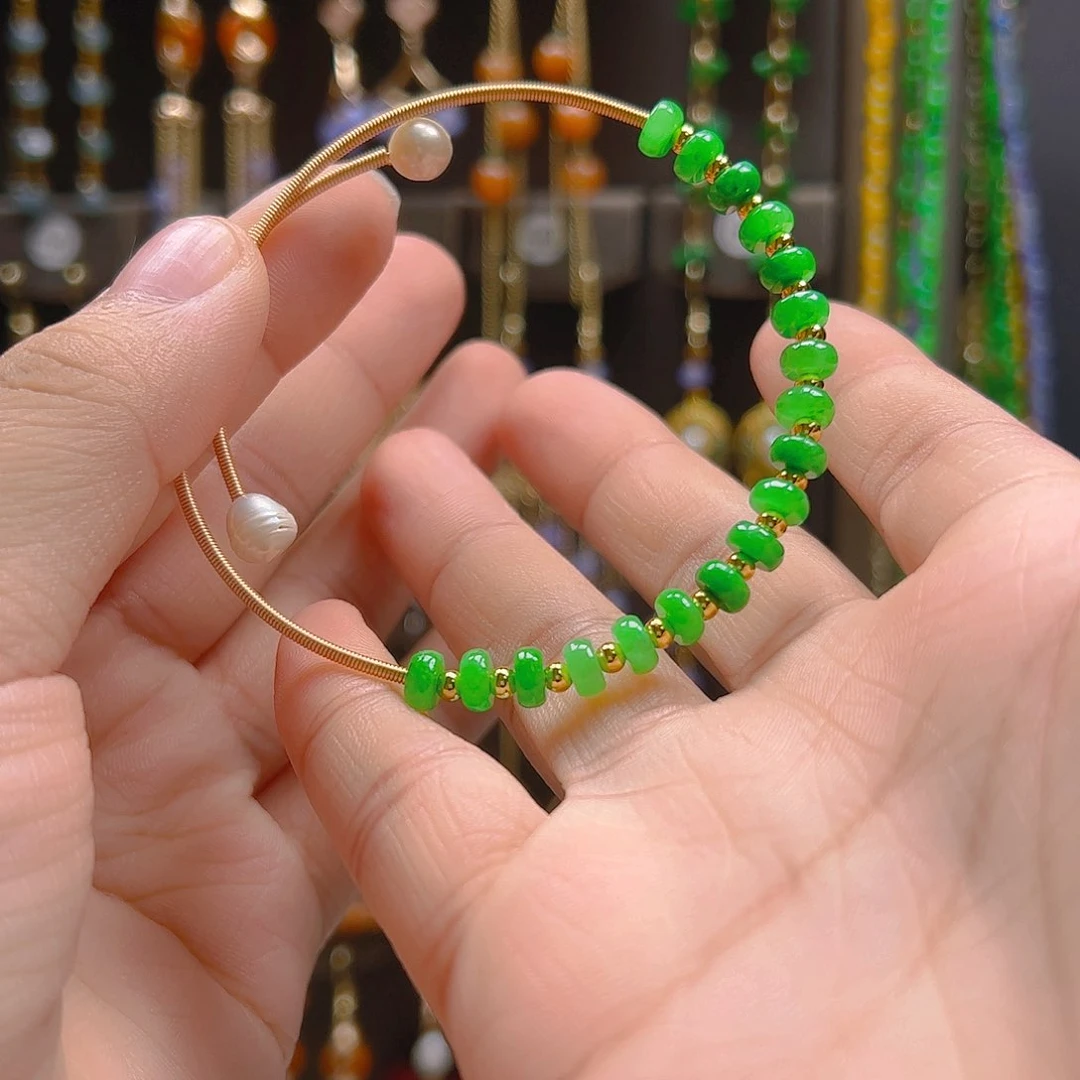 翡翠合金耳坠翡翠