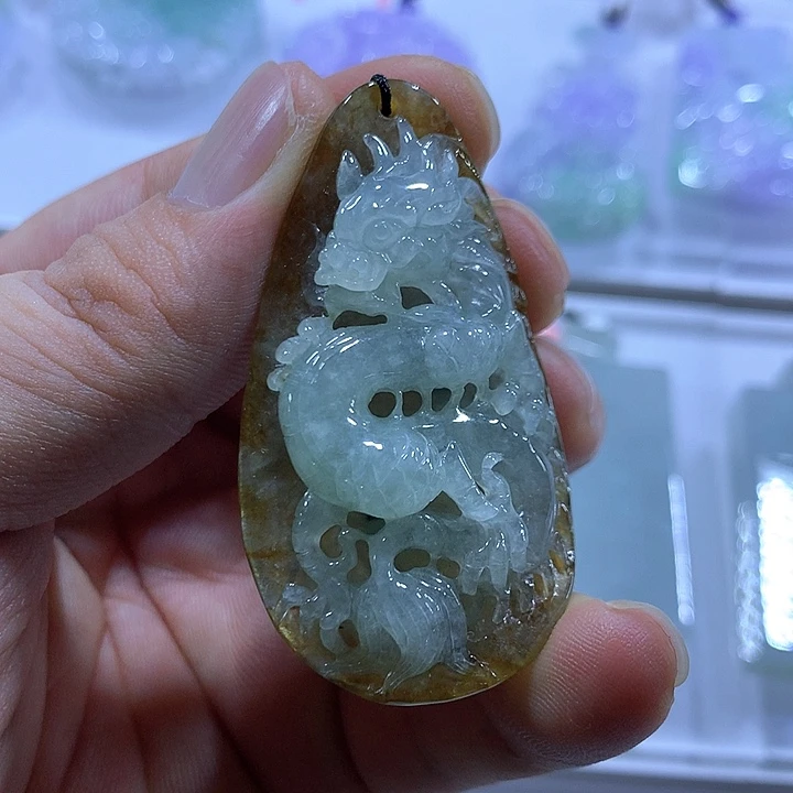 翡翠未镶嵌颈饰天然翡翠A货吊坠