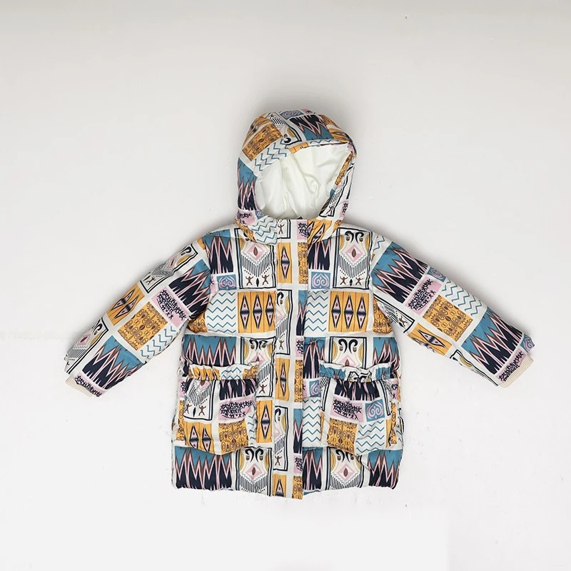 冬季品牌童装原创设计厚款小童花版羽绒服3341128467