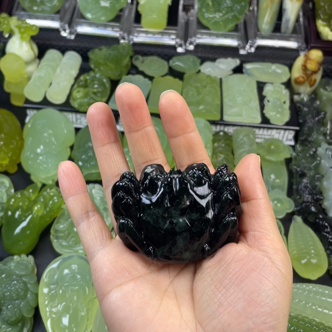 蛇纹石玉未镶嵌珠宝奇石