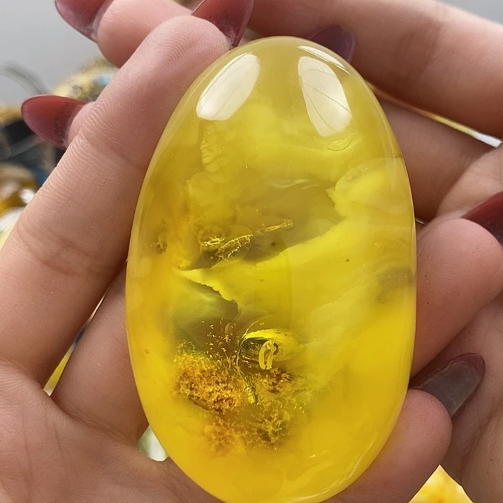 琥珀颈饰未镶嵌吊坠