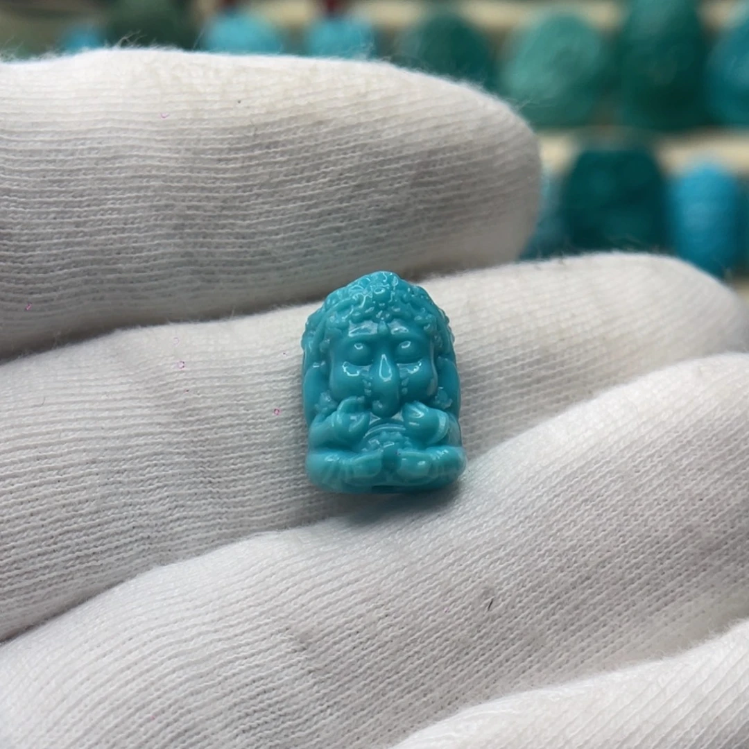 绿松石未镶嵌颈饰卡10.6-14-8.8