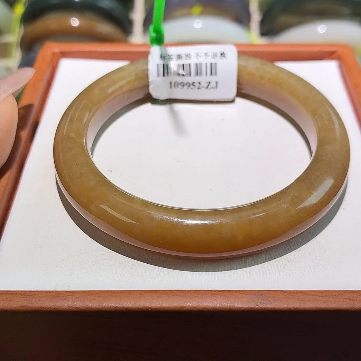 和田玉未镶嵌手镯33号55.6+
