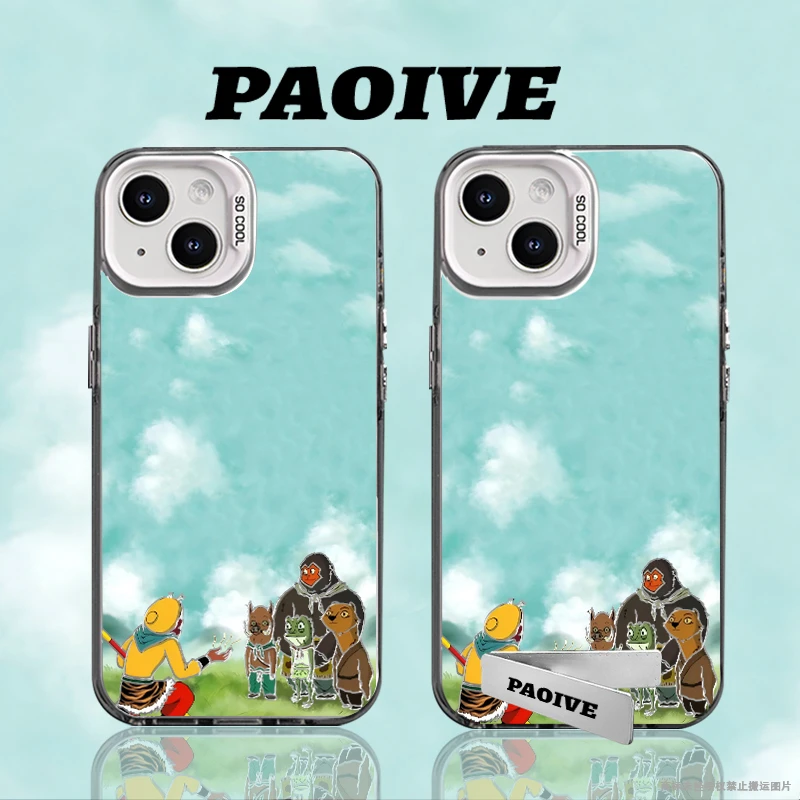 浪浪山小妖怪适用苹果华为vivoiPhone小米三星防摔彩银手机壳