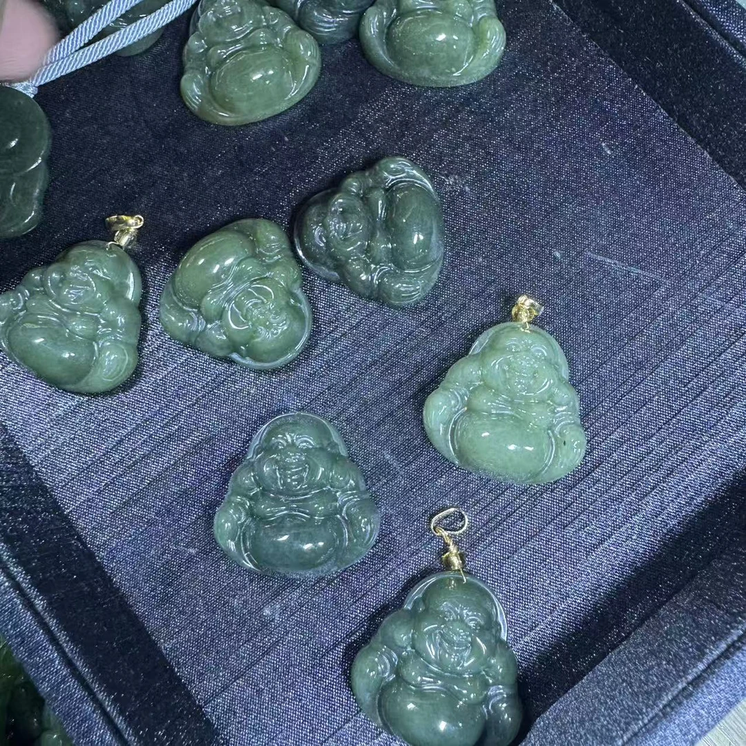 天然和田玉佛公吊坠-f021-多样性发一