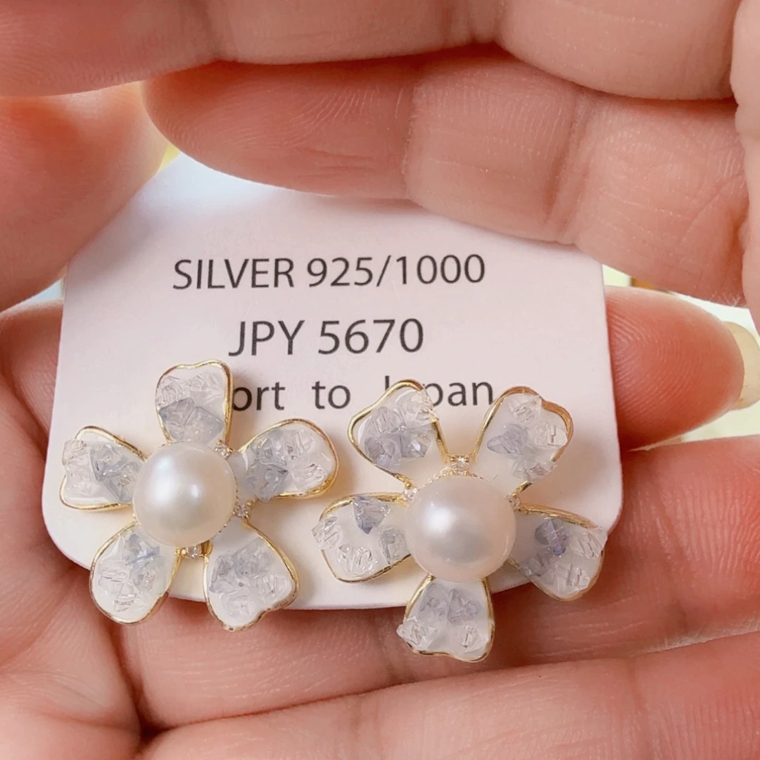 淡水珍珠未镶嵌耳饰