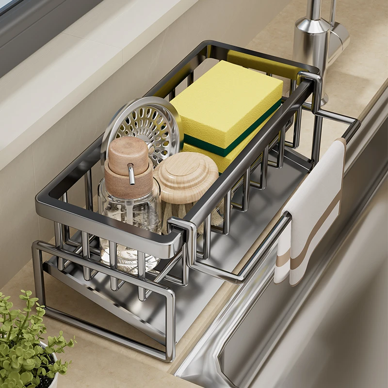 新款厨房置物架沥水架水龙头洗菜池洗碗厨房收纳水槽用品收纳神器