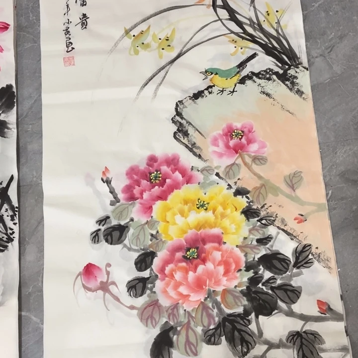 枕书斋画廊的直播间