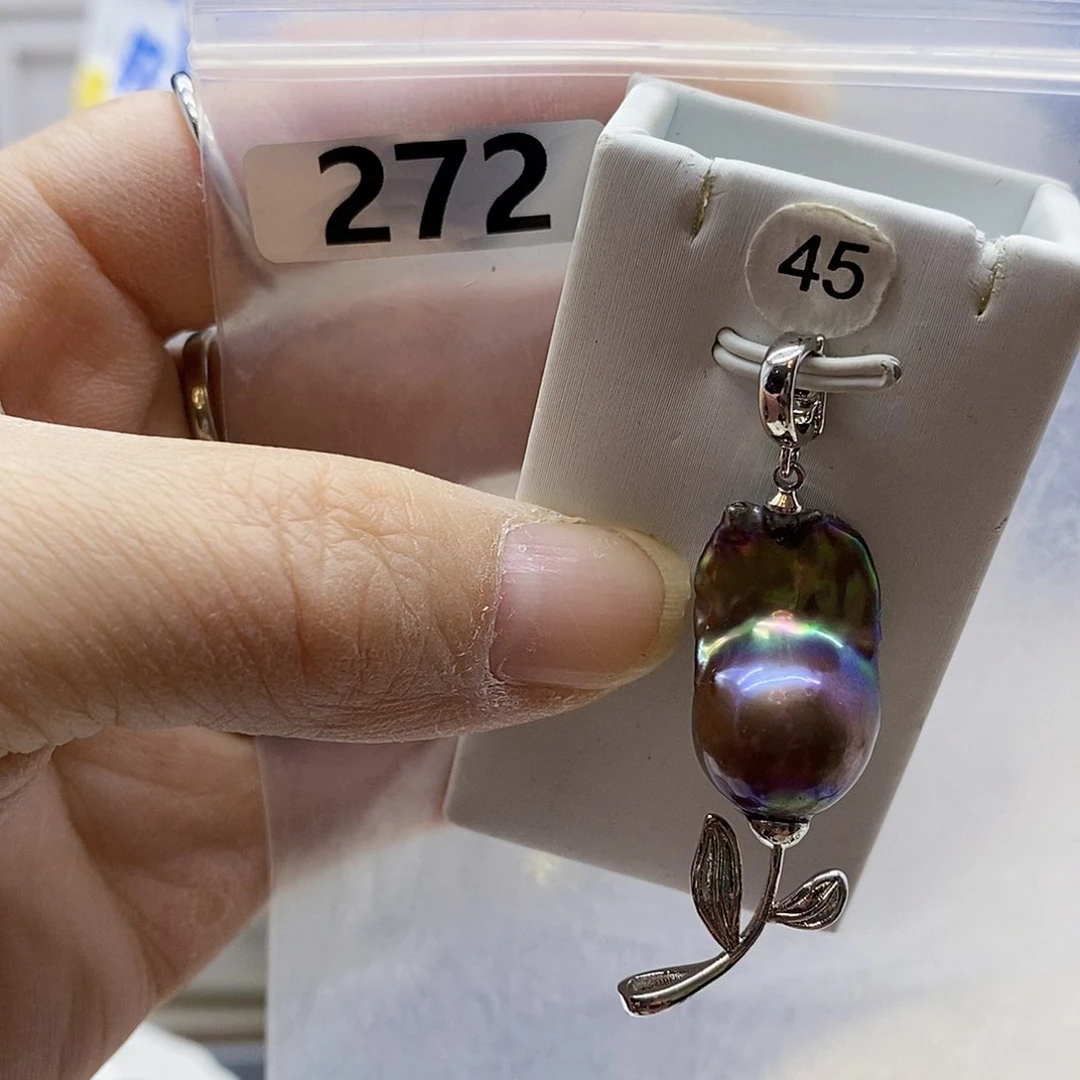 颈饰合金淡水珍珠