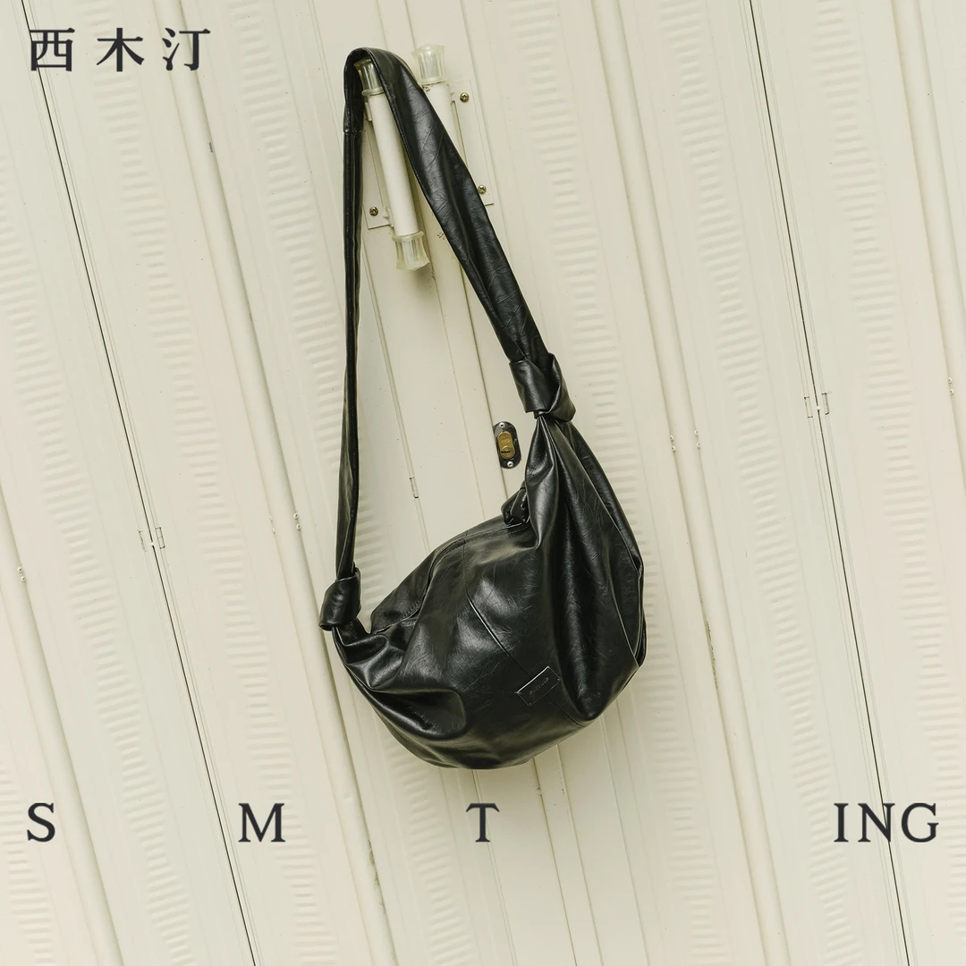 【西木汀】 后来  绑带饺子包夏季潮流新款可颂包女包ins通勤风