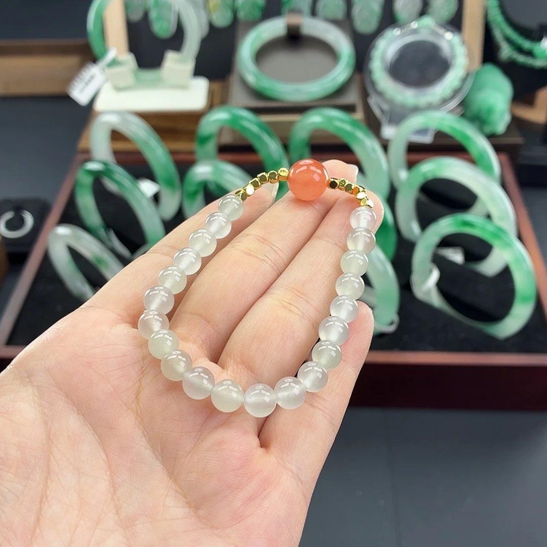 石英质玉未镶嵌手链