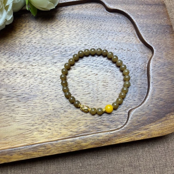 和田玉糖料 貔貅单圈 多样性发货一件B004