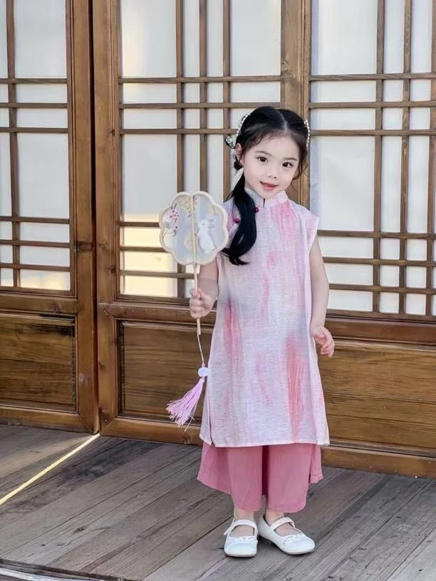 女童夏季2025新款中国风旗袍裙儿童新中式复古连衣裙唐装改良旗袍