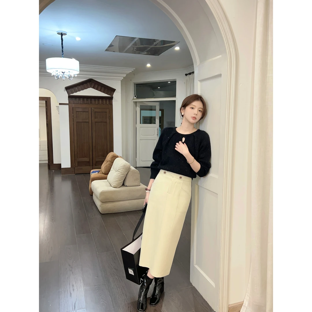 【芝士Cheese】南法卢浮 圆领纯色时尚百搭长袖毛衣软糯保暖针织