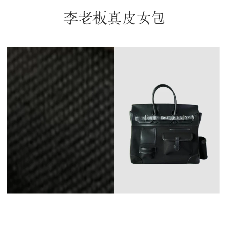 铂金帆布拼色旅行通勤高级手提包复古大容量凯莉铂金包托特单肩包