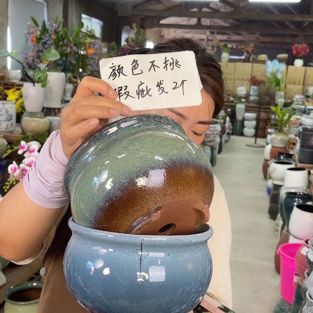 紫砂花盆高度13口径20瑕疵