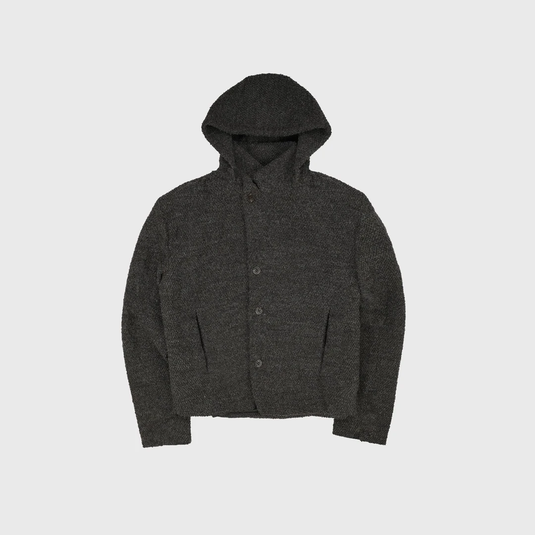 羊毛西服冲锋衣*4JUNKS*定制毛絮蜂窝材料 多种穿法 连帽夹克外套