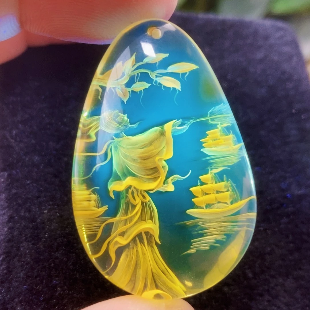 【闪购商品】金珀吊坠(不含链)未镶嵌