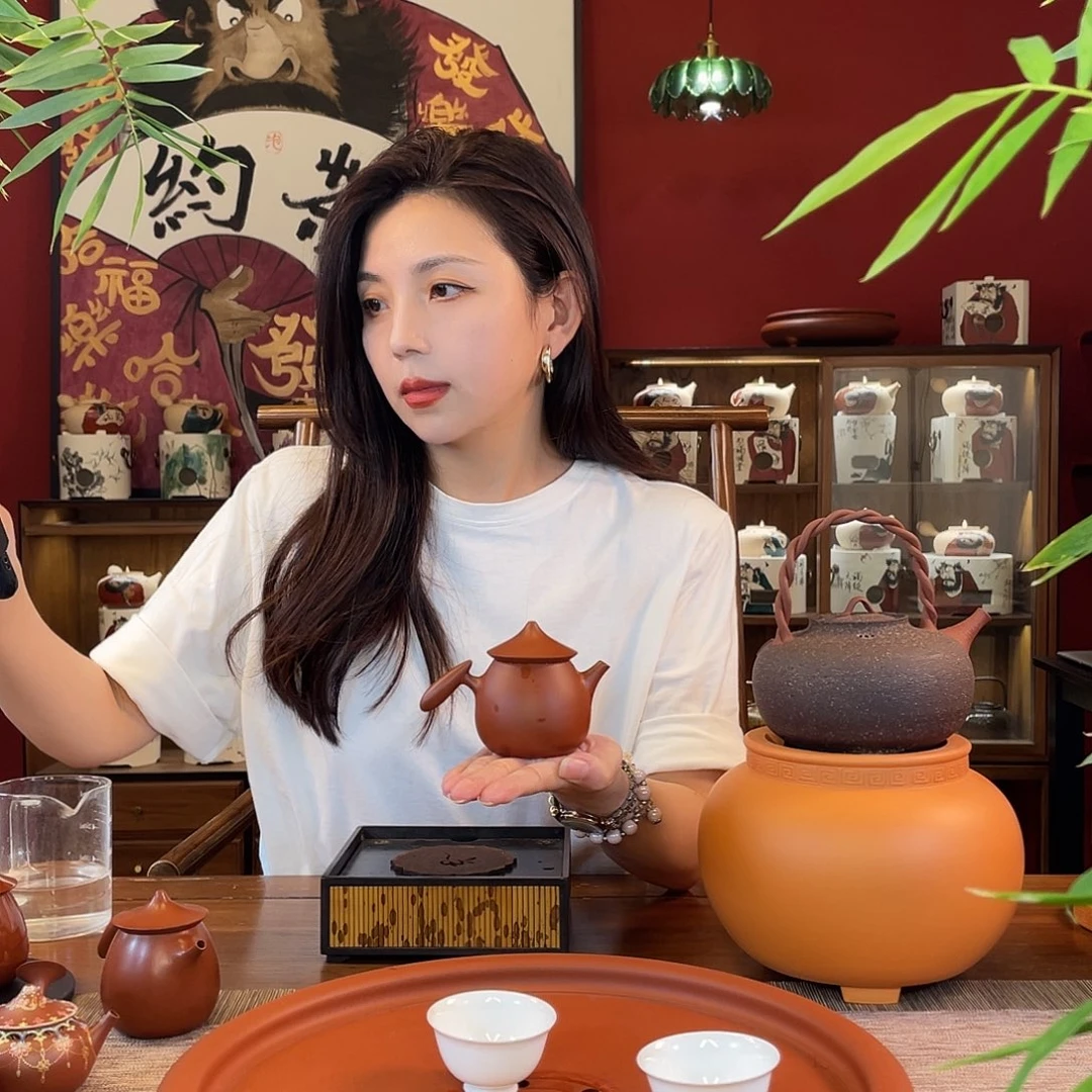 茶壶紫砂纯手工江湖手拉壶
