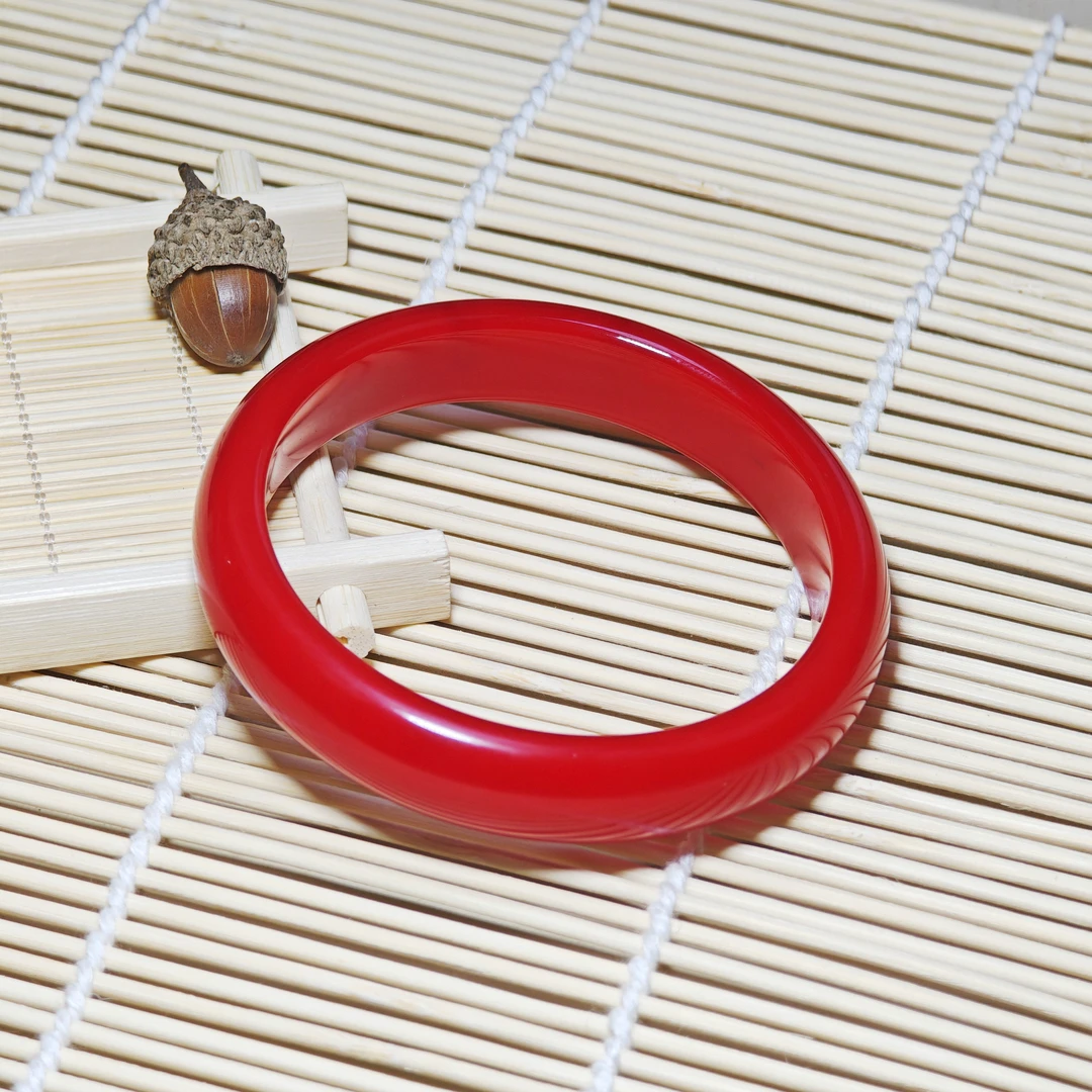 盛世典藏甄选雪域红景天玉石手镯