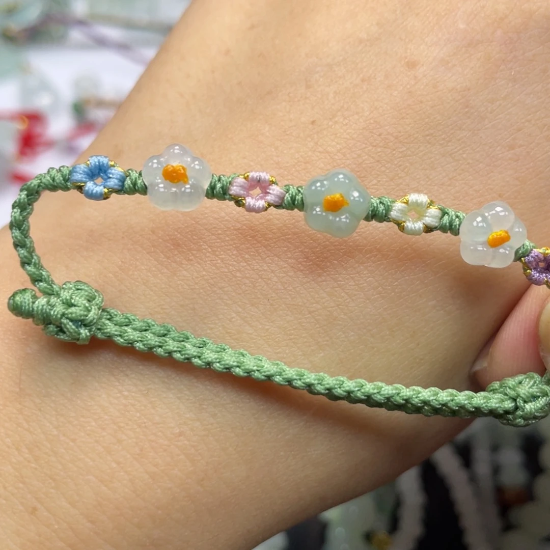 莓***️未镶嵌手绳翡翠手绳