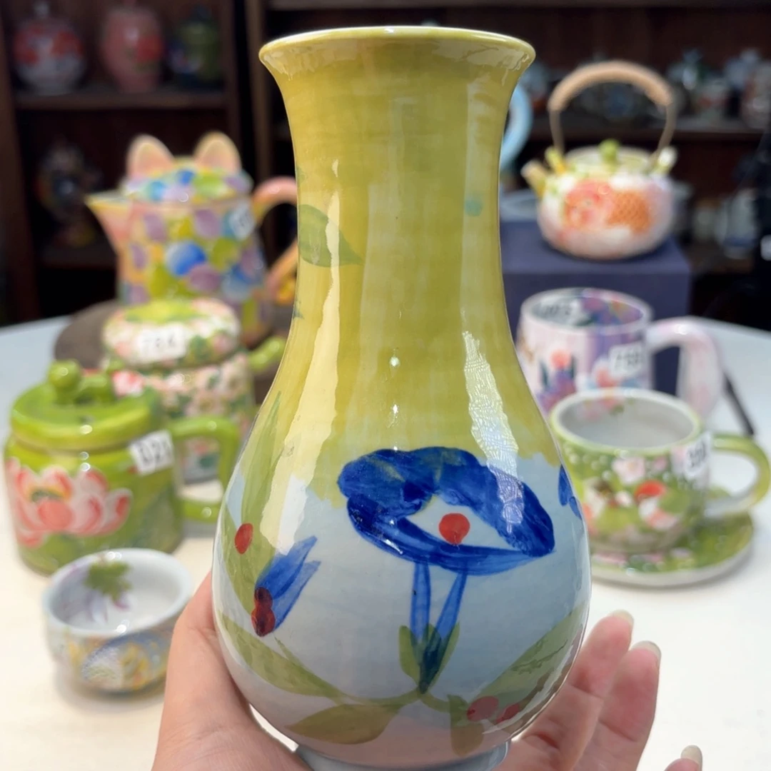 景德镇手绘高温釉下彩陶瓷茶具