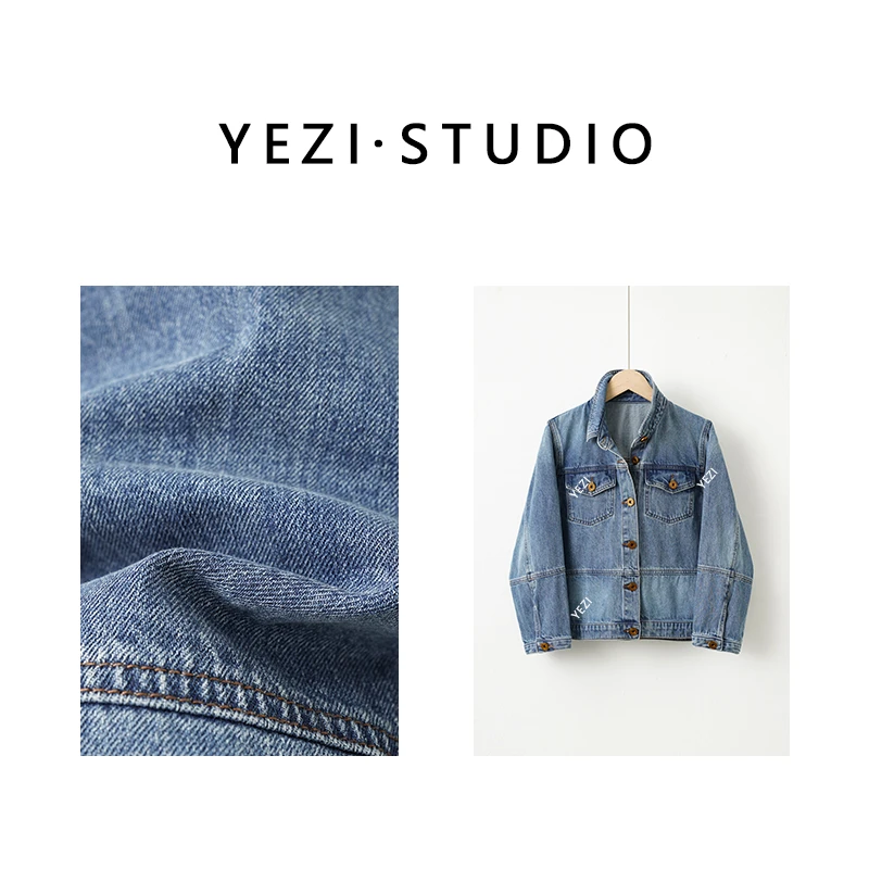 叶子定制【植本牛仔】進口赛络纺有机棉微茧牛仔外套25101003-2/15