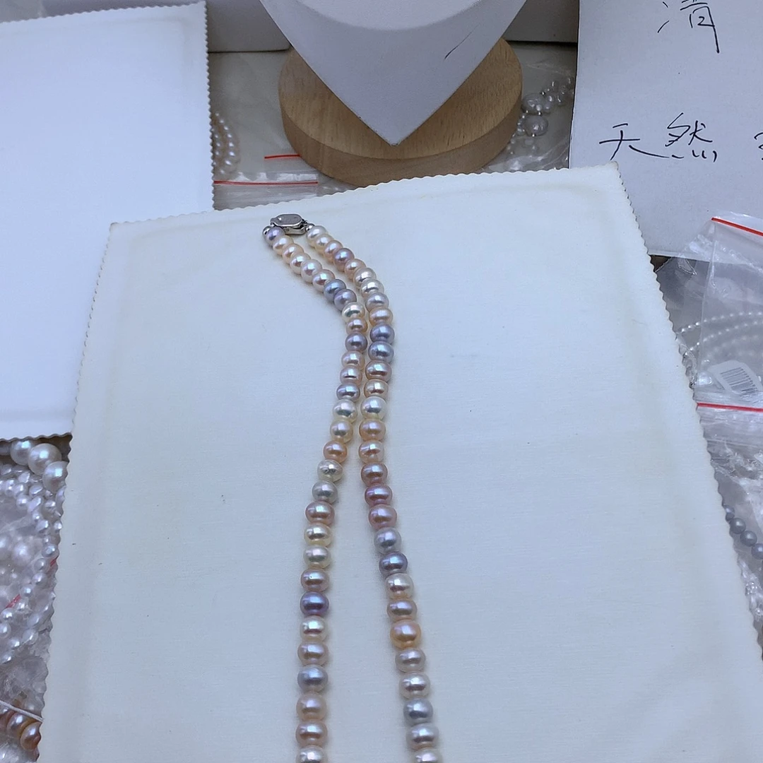 颈饰淡水珍珠银S925镶嵌