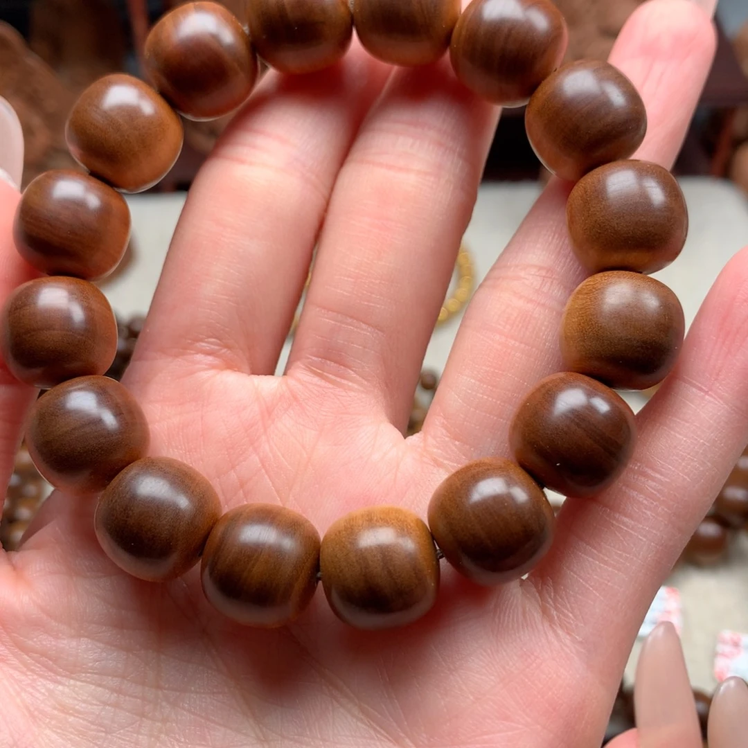 M***a檀香木手串/手链老山檀香1314焦糖黑肉虎皮沉水供奉王