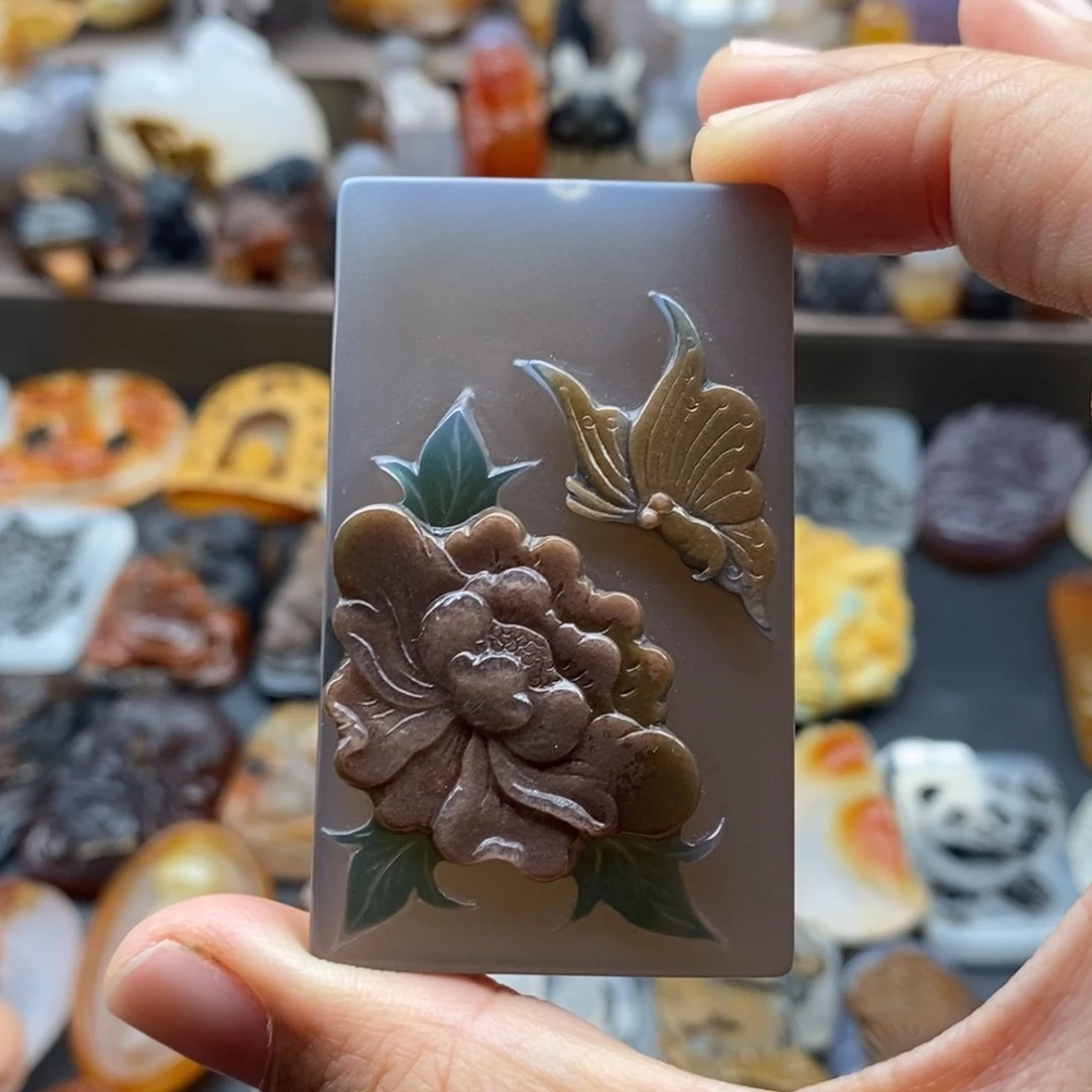 玛瑙/玉髓吊坠(不含链)未镶嵌