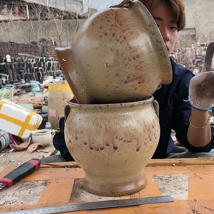 无铅玻璃宜兴紫砂花盆