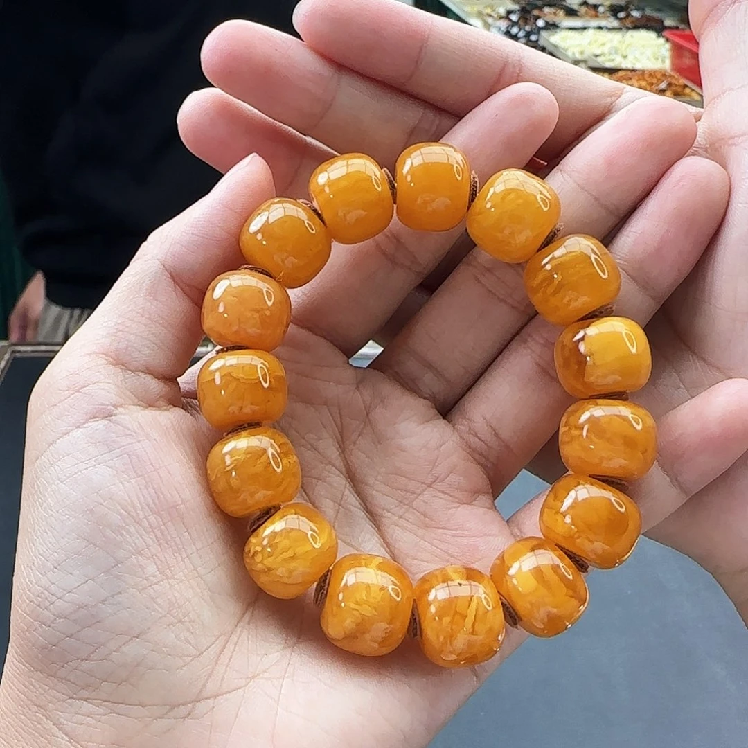 手链琥珀未镶嵌15M 蜜蜡