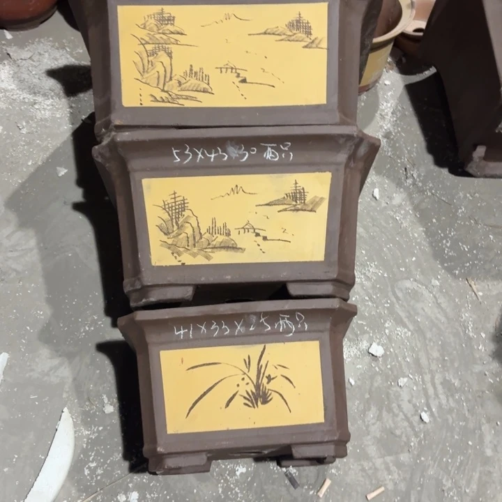 乡***张宜兴紫砂花盆，现货发